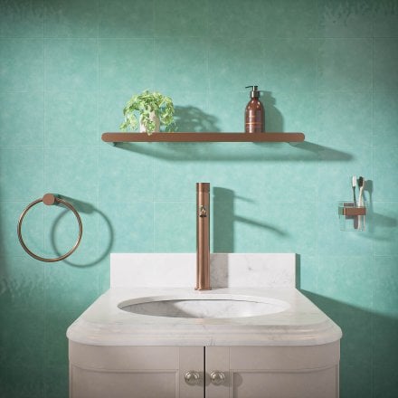 Voss Knurled Single Lever Tall Basin Tap