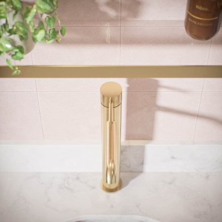 Voss Knurled Single Lever Tall Basin Tap