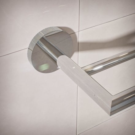 Voss Knurled Wall Mounted Double Bar Towel Rail