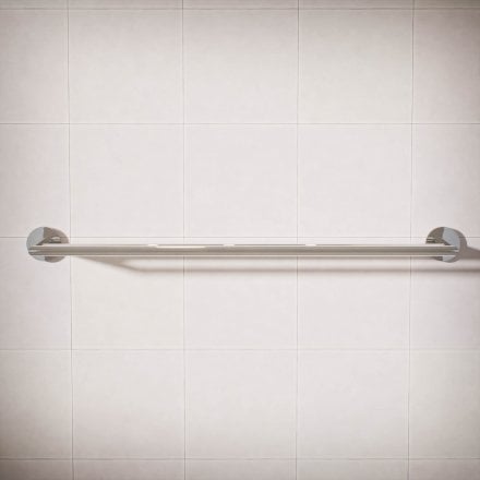Voss Knurled Wall Mounted Double Bar Towel Rail
