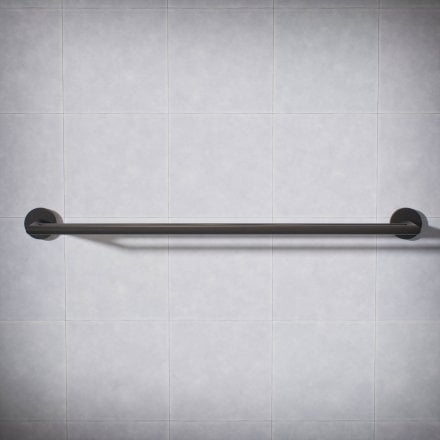 Voss Knurled Wall Mounted Double Bar Towel Rail