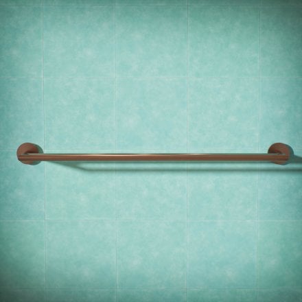 Voss Knurled Wall Mounted Double Bar Towel Rail