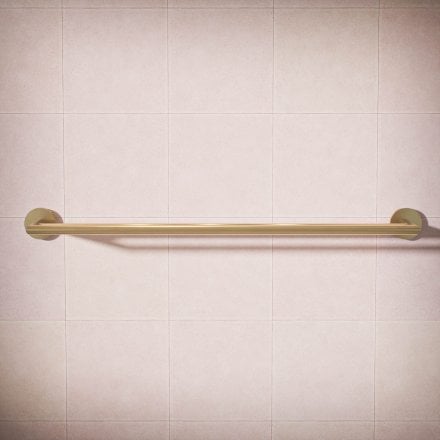 Voss Knurled Wall Mounted Double Bar Towel Rail