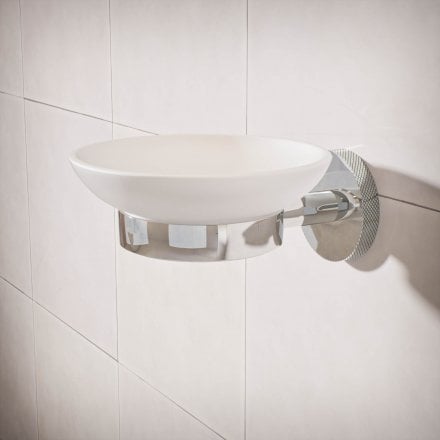 Voss Knurled Wall Mounted Soap Dish Holder