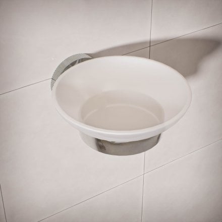 Voss Knurled Wall Mounted Soap Dish Holder