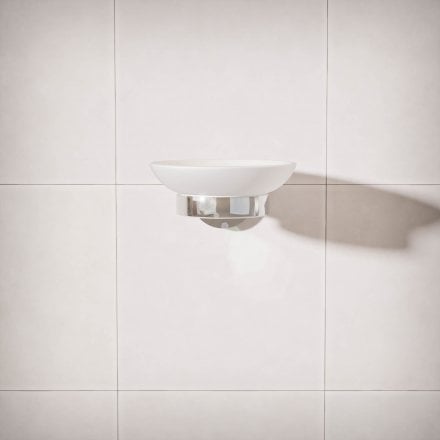 Voss Knurled Wall Mounted Soap Dish Holder