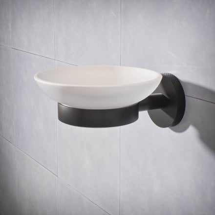 Voss Knurled Wall Mounted Soap Dish Holder