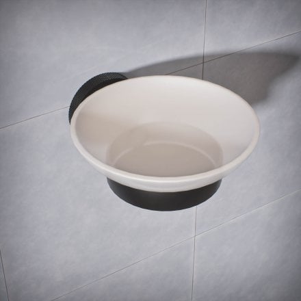 Voss Knurled Wall Mounted Soap Dish Holder