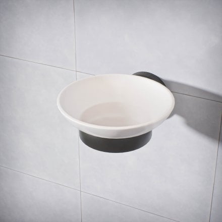 Voss Knurled Wall Mounted Soap Dish Holder