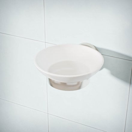 Voss Knurled Wall Mounted Soap Dish Holder