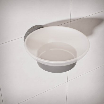 Voss Knurled Wall Mounted Soap Dish Holder