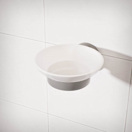 Voss Knurled Wall Mounted Soap Dish Holder