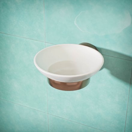 Voss Knurled Wall Mounted Soap Dish Holder