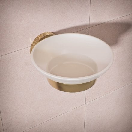 Voss Knurled Wall Mounted Soap Dish Holder
