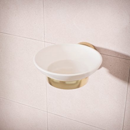 Voss Knurled Wall Mounted Soap Dish Holder
