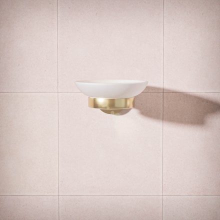Voss Knurled Wall Mounted Soap Dish Holder