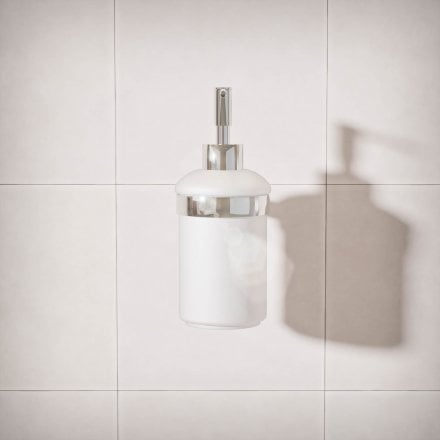 Voss Knurled Wall Mounted Soap Dispenser and Holder