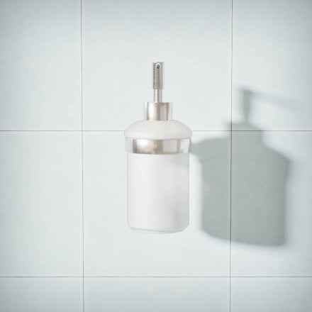 Voss Knurled Wall Mounted Soap Dispenser and Holder