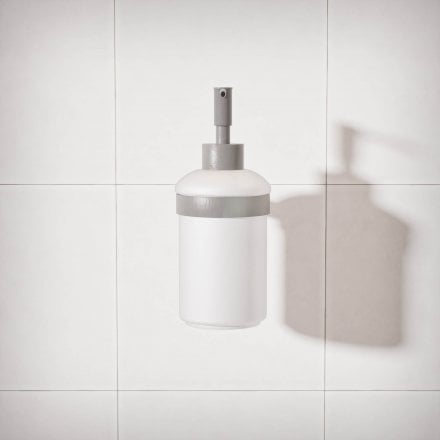 Voss Knurled Wall Mounted Soap Dispenser and Holder