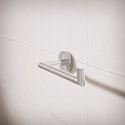 Voss Knurled Wall Mounted Toilet Roll Holder