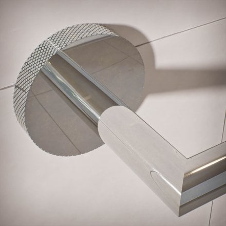 Voss Knurled Wall Mounted Toilet Roll Holder