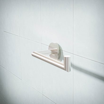 Voss Knurled Wall Mounted Toilet Roll Holder
