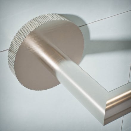 Voss Knurled Wall Mounted Toilet Roll Holder