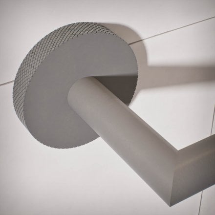 Voss Knurled Wall Mounted Toilet Roll Holder