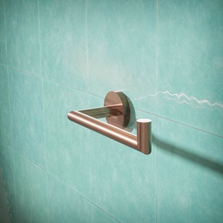Voss Knurled Wall Mounted Toilet Roll Holder