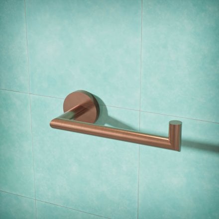 Voss Knurled Wall Mounted Toilet Roll Holder