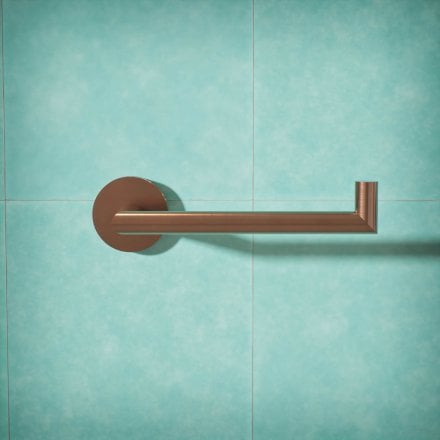 Voss Knurled Wall Mounted Toilet Roll Holder