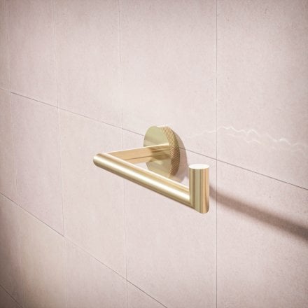 Voss Knurled Wall Mounted Toilet Roll Holder