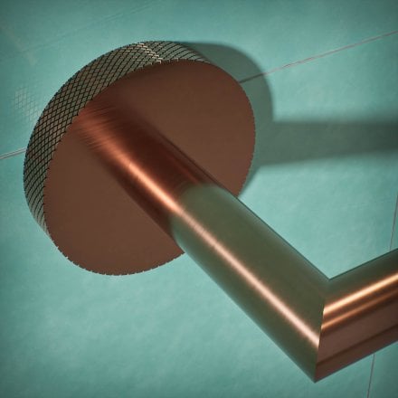 Voss Knurled Wall Mounted Towel Ring
