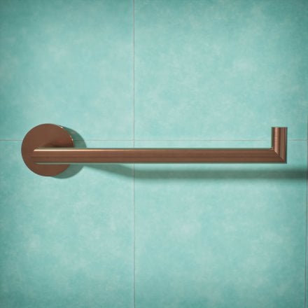 Voss Knurled Wall Mounted Towel Ring
