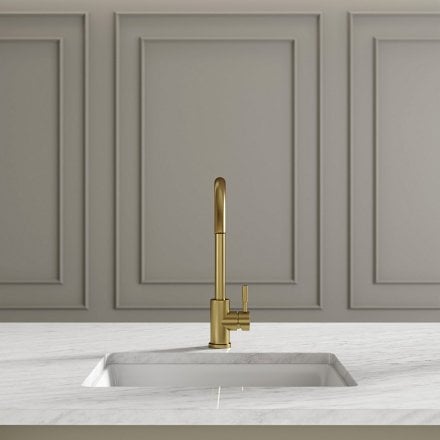 Oslo Single Lever Swan Kitchen Mixer Tap