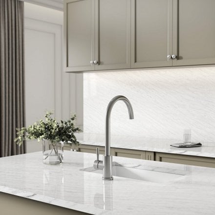 Oslo Single Lever Swan Kitchen Mixer Tap