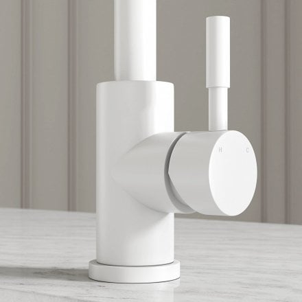 Oslo Single Lever Swan Kitchen Mixer Tap
