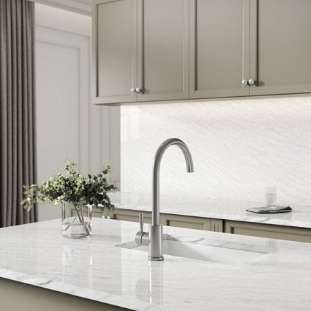 Oslo Single Lever Swan Kitchen Mixer Tap