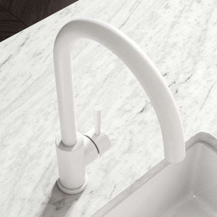 Oslo Single Lever Swan Kitchen Mixer Tap