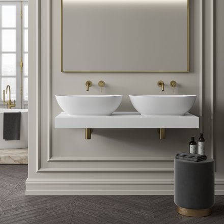 Oval Countertop Stone Basin 620mm