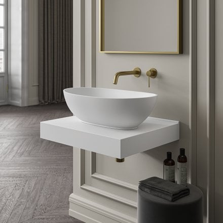 Oval Countertop Stone Basin 620mm