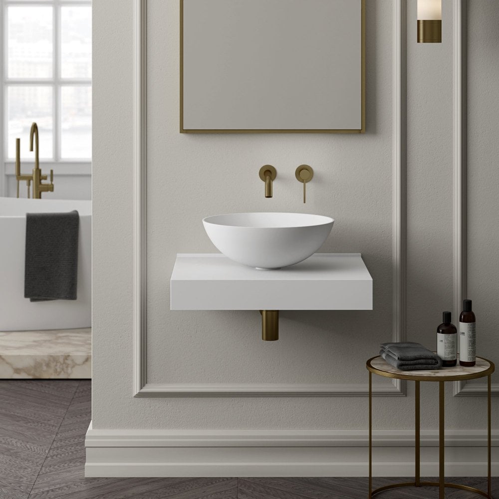 Pelham Round Countertop Stone Basin 420mm