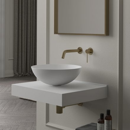 Pelham Round Countertop Stone Basin 420mm