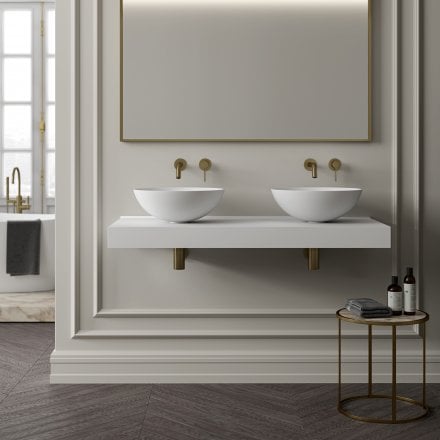 Pelham Round Countertop Stone Basin 420mm