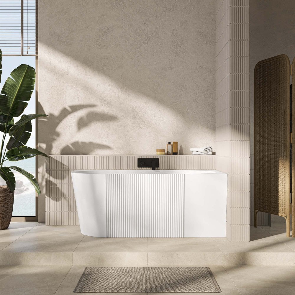 Porretta 1500mm Right Back To Wall Corner Acrylic Bath