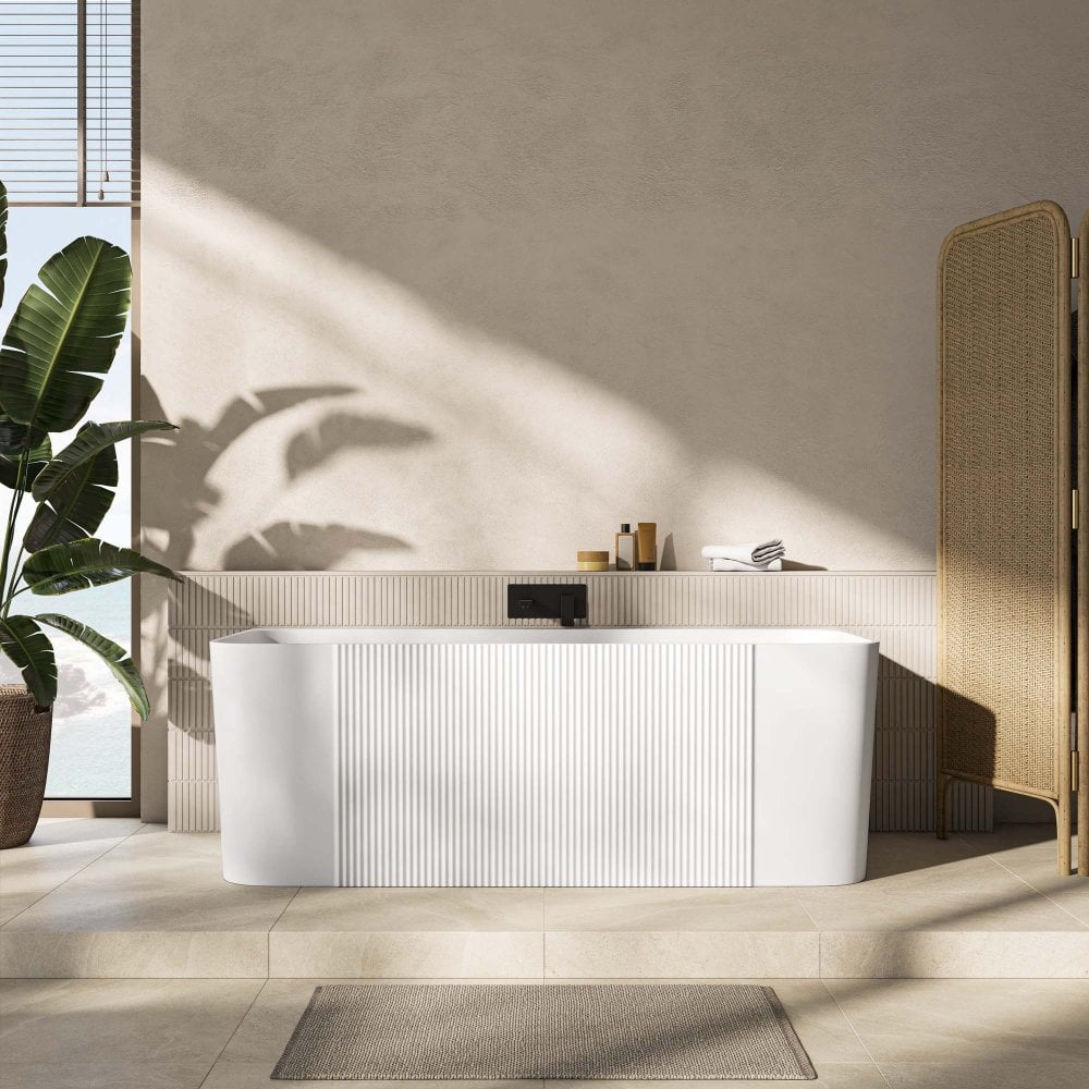 Porretta 1700mm Acrylic Back To Wall Bath