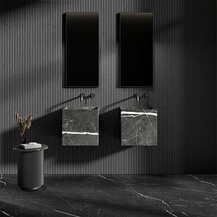 Rico Pietra Grey Marble Wall Hung Basin 400mm
