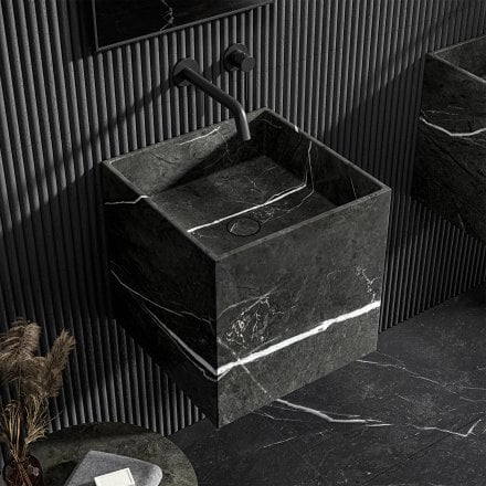 Rico Pietra Grey Marble Wall Hung Basin 400mm