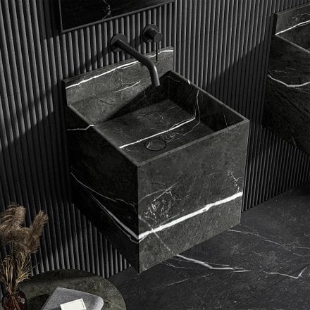 Rico Pietra Grey Marble Wall Hung Basin 400mm