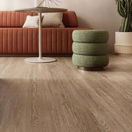 Santander - Wood Walnut Porcelain Tile 600 x 100mm